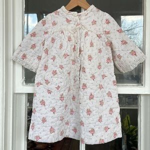 Handmade infant gown w/ ballerina mice